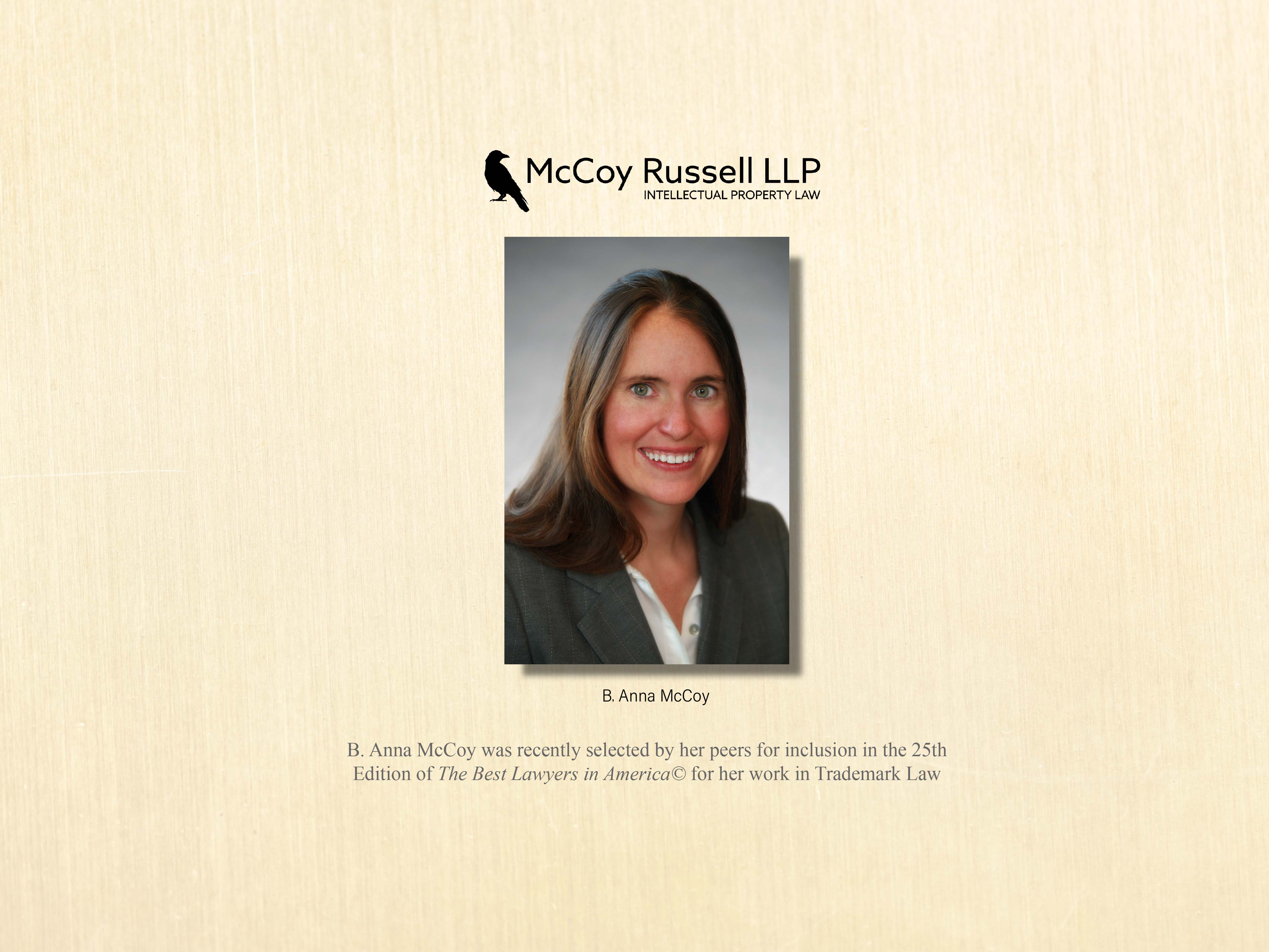 B. Anna McCoy in 2019 Edition of Best Lawyers